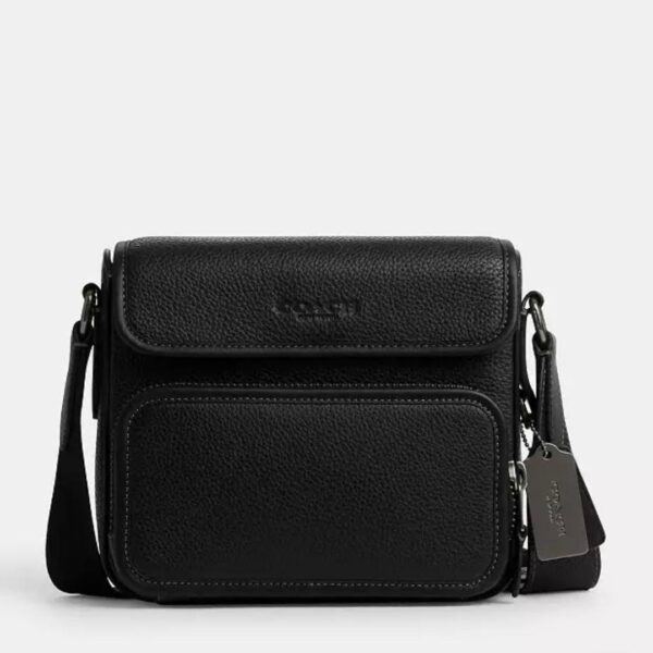 Coach Sullivan Flap Ceossbody Bag (Gunmetal Black)