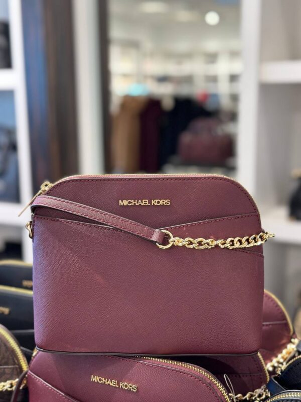 [Pre Order] - Michael Kors Jet Set Travel Medium Dome Crossbody Bag (Oxblood) CRAZY DEAL - Image 5