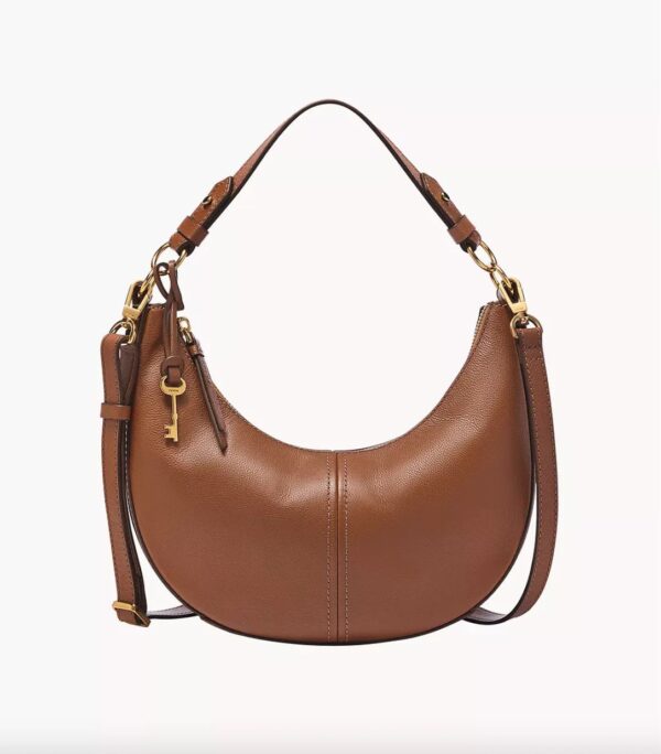 Fossil Shae Small Hobo (Medium Brown) - Image 7