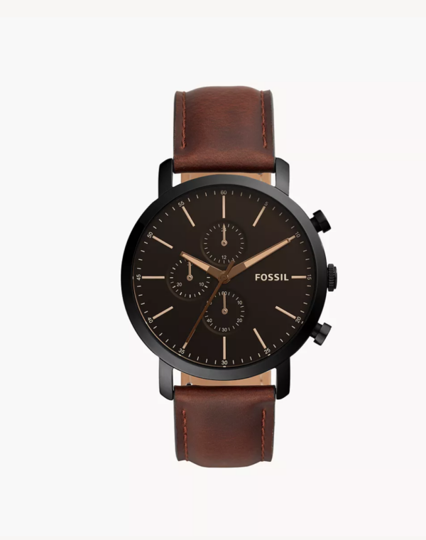 Fossil Luther Chronograph Brown Leather Watch (BQ2461)