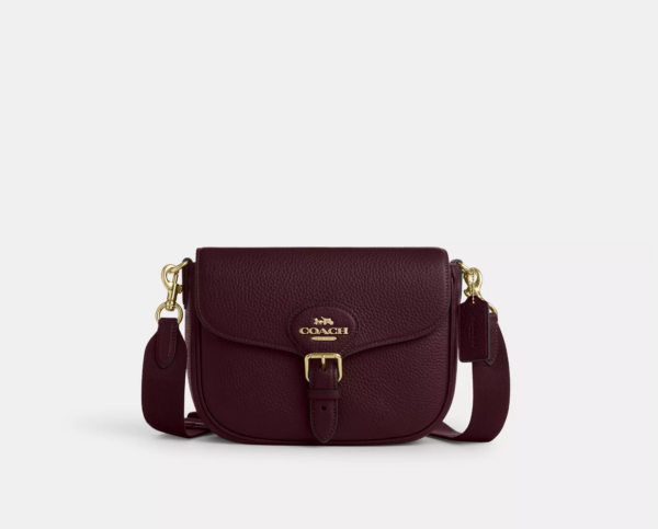 Coach Amelia Saddle Bag (Merlot)