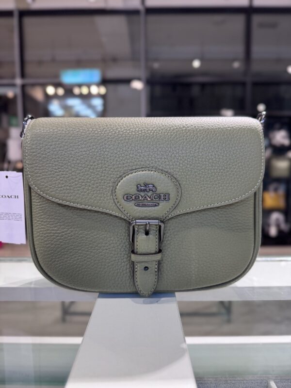 Coach Amelia Saddle Bag (Military Green)