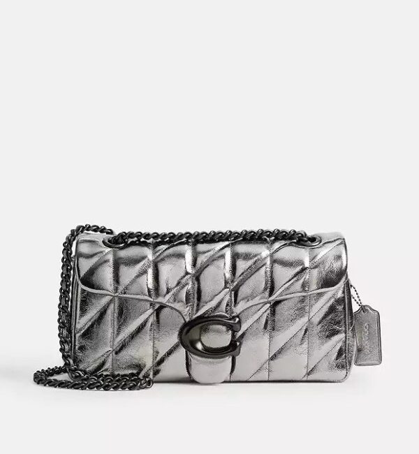 [Pre Order] - Coach Tabby Shoulder Bag 26 With Quilting (Pewter Anthracite) - Boutique Collection