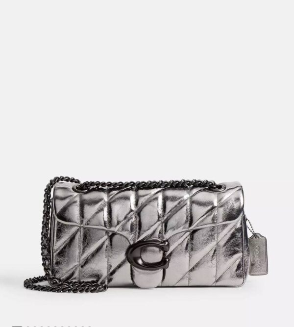 [Pre Order] - Coach Tabby Shoulder Bag 26 With Quilting (Pewter Anthracite) - Boutique Collection - Image 2