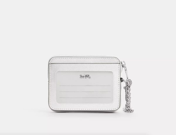 Coach Zip Card Case (Silver) - Image 2