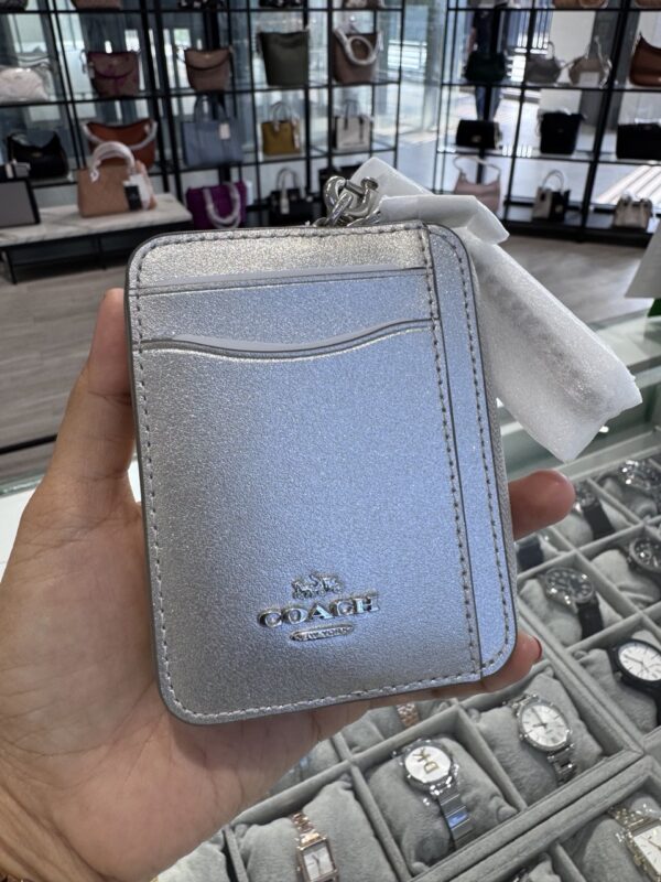 Coach Zip Card Case (Silver) - Image 3