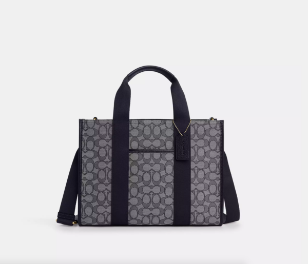 Coach Smith Tote Bag In Signature Jacquard (Navy)