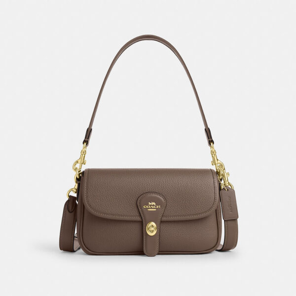 [Pre Order] - Coach Hadley Shoulder Bag (Dark Stone)