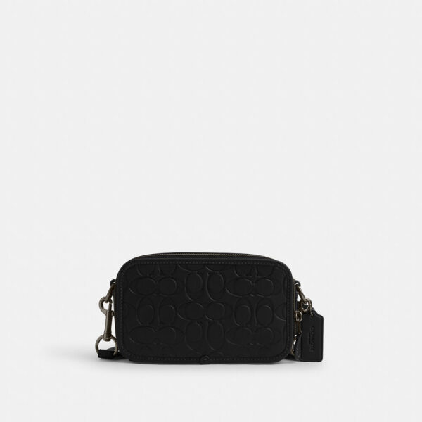 Coach Wyatt Crossbody Bag In Signature Leather (Black)