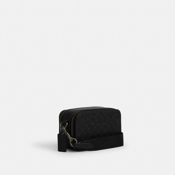 Coach Wyatt Crossbody Bag In Signature Leather (Black) - Image 3