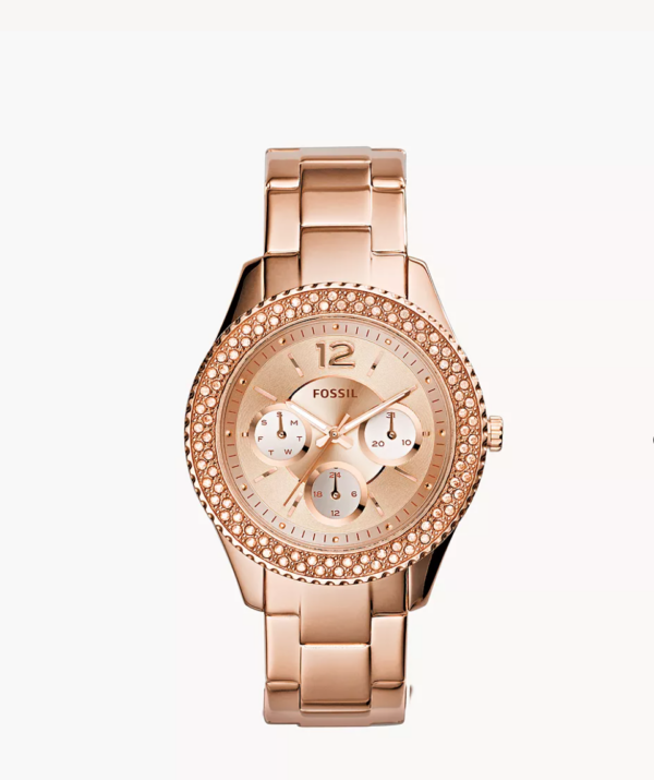 Fossil Stella Multifunction Rose-Tone Stainless Steel Watch (ES3590)