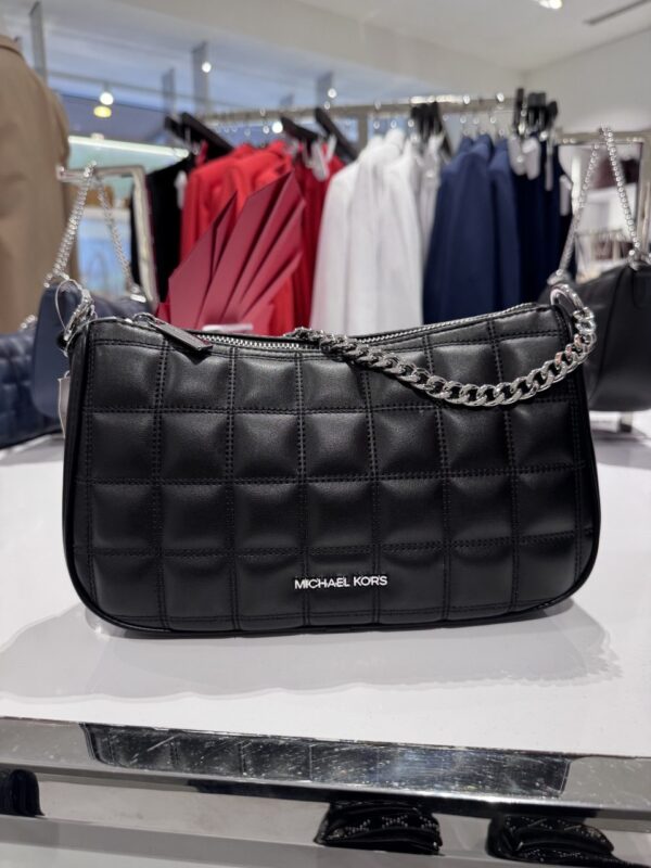 Michael Kors Sheila Quilted Crossbody (Black)