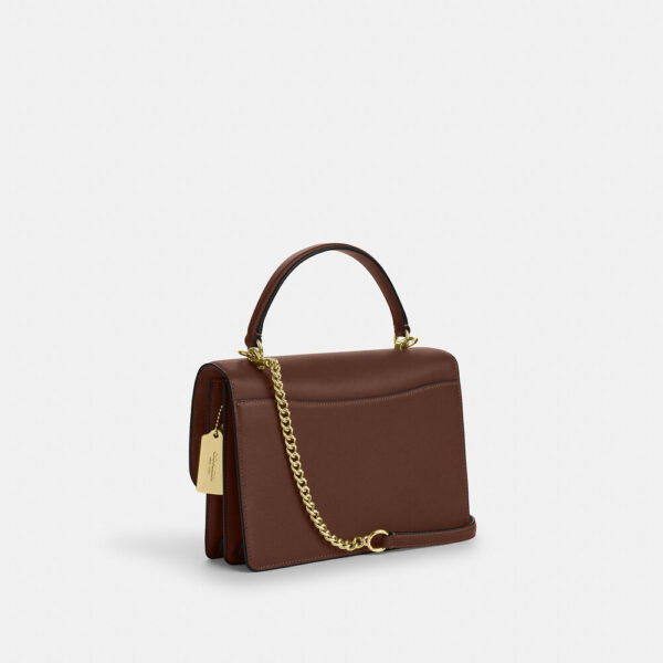 Coach Klare Top Handle Bag In Signature Canvas (Tan Brown) - Image 6