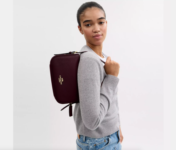 [Pre Order] - Coach Kailey Shoulder Bag (Merlot) - Image 4