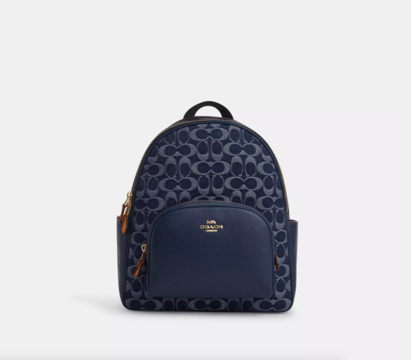 Coach Court Backpack In Signature Denim