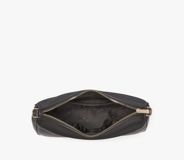 Kate Spade Emma Pebbled Leather Large Crossbody (Black) - Image 3