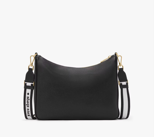 Kate Spade Emma Pebbled Leather Large Crossbody (Black) - Image 2